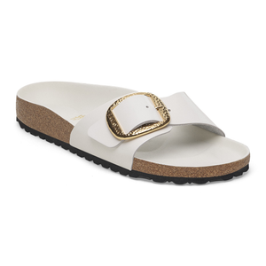 Madrid Big Buckle Natural Leather Patent
