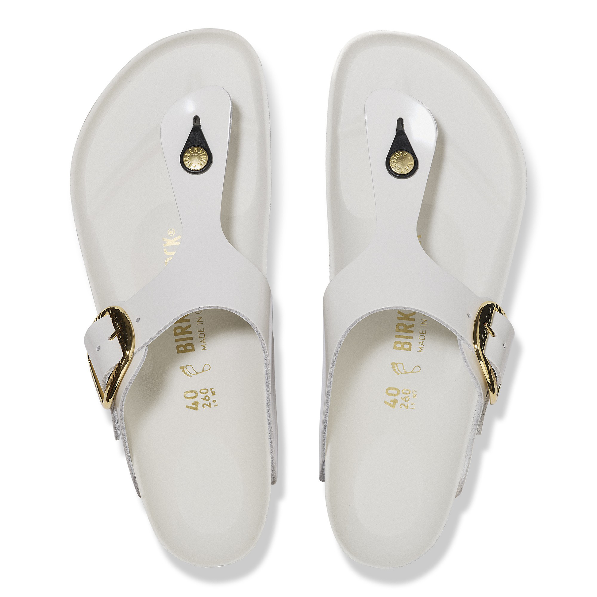 Gizeh Big Buckle Natural Leather Patent