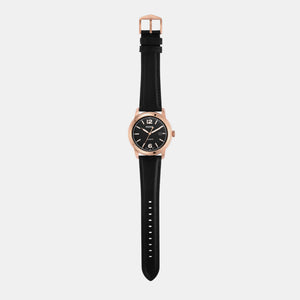 Heritage Men Automatic Black Dial Analog Leather Watch ME3222