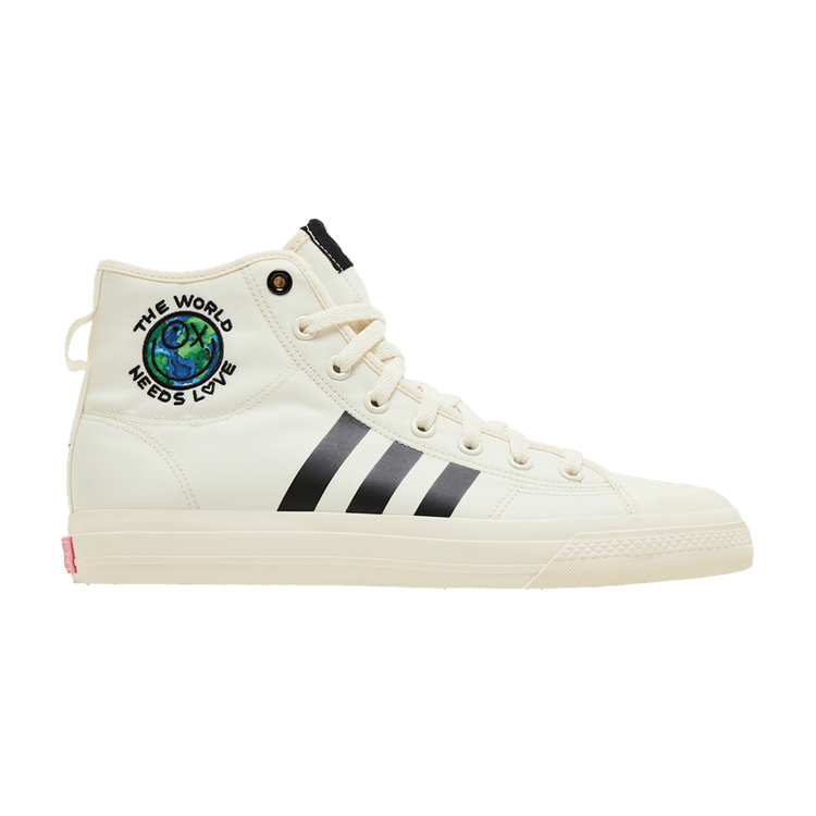 adidas Nizza Hi RF André Saraiva The World Needs Love Cream