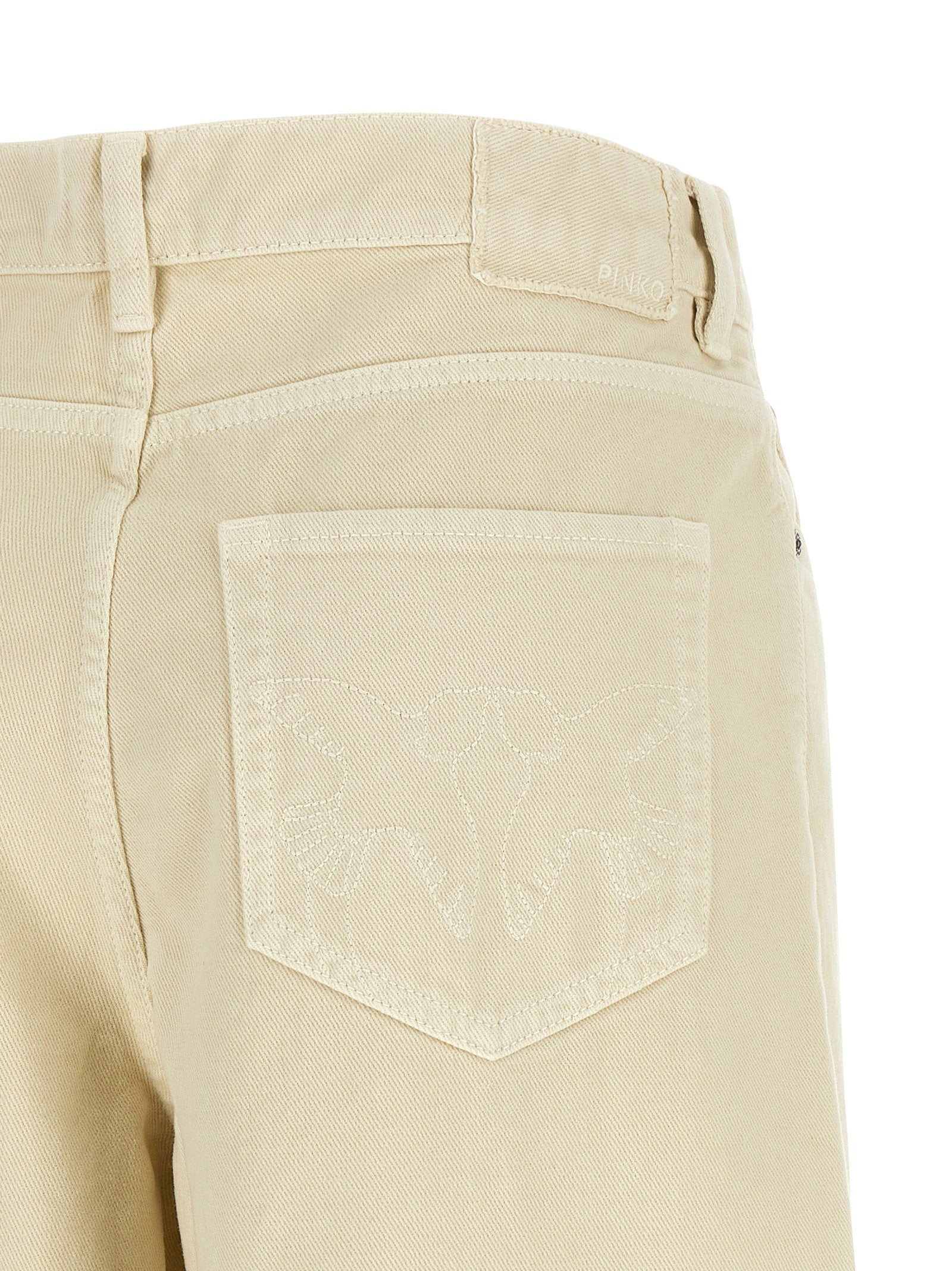 Pinko Love Birds Embroidery Jeans