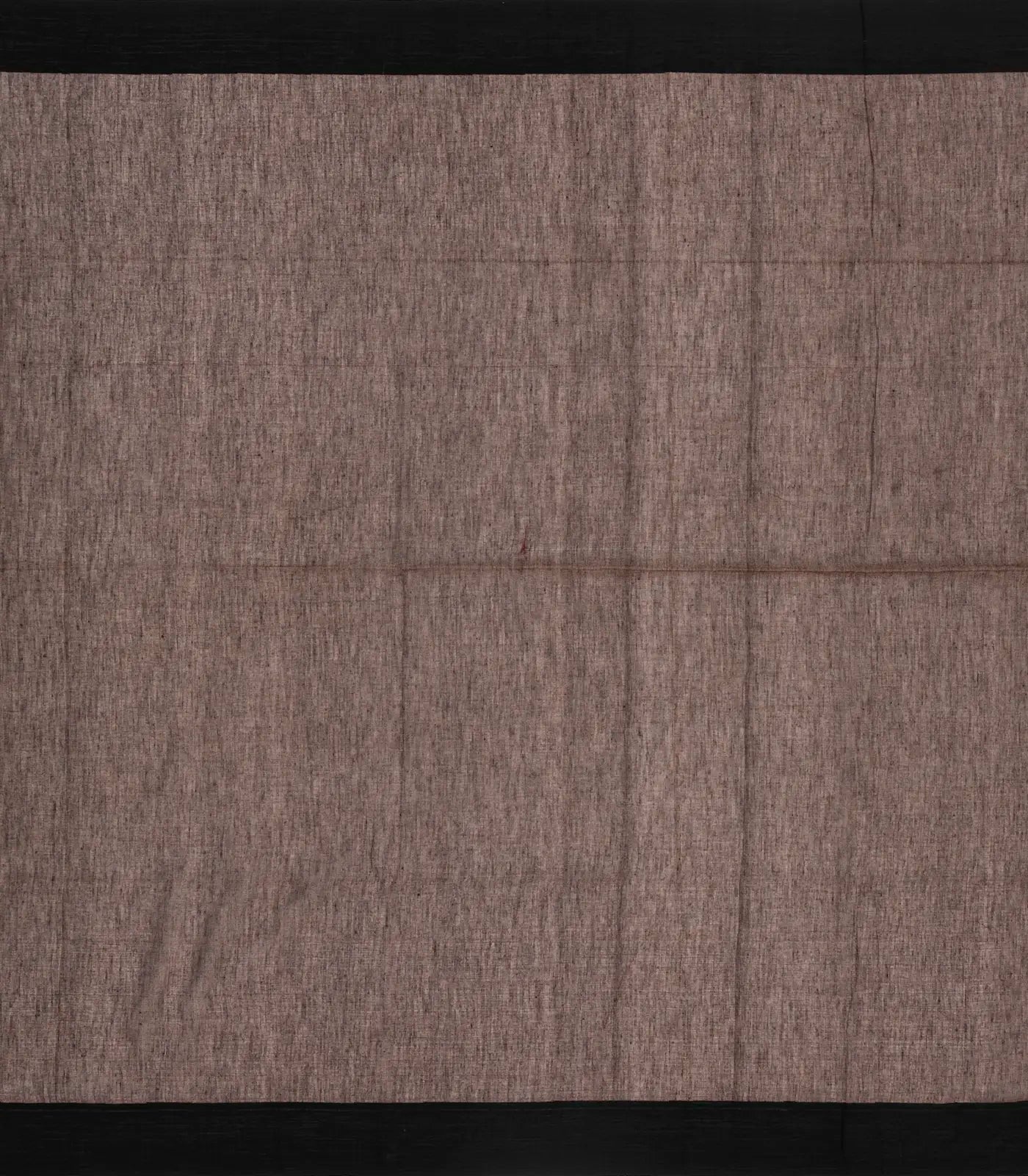 Beige Handloom Bengal Cotton Saree With Black Border