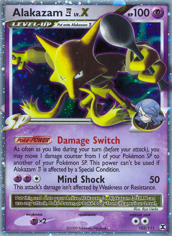 Alakazam 4 - 103/111 - Rare Holo Lv.X