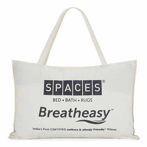 Solid White 100% Cotton Pillow - Breath Easy By Spaces