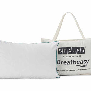 Solid White 100% Cotton Pillow - Breath Easy By Spaces
