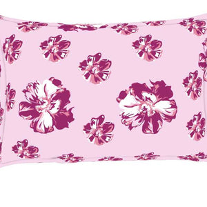 Floral Pink 100% Cotton Double Bedsheet - Atrium By Spaces