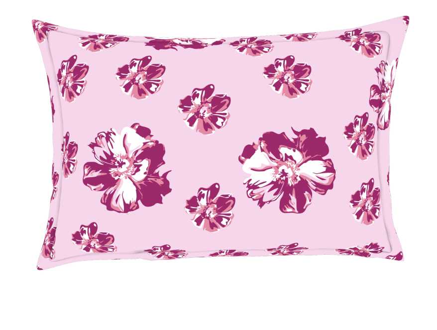 Floral Pink 100% Cotton Double Bedsheet - Atrium By Spaces