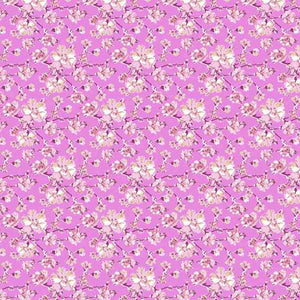 Floral Pink 100% Cotton Double Bedsheet - Atrium By Spaces