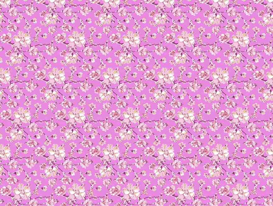 Floral Pink 100% Cotton Double Bedsheet - Atrium By Spaces