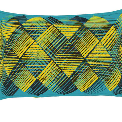 Geometric Teal - Blue 100% Cotton Single Bedsheet - Atrium By Spaces