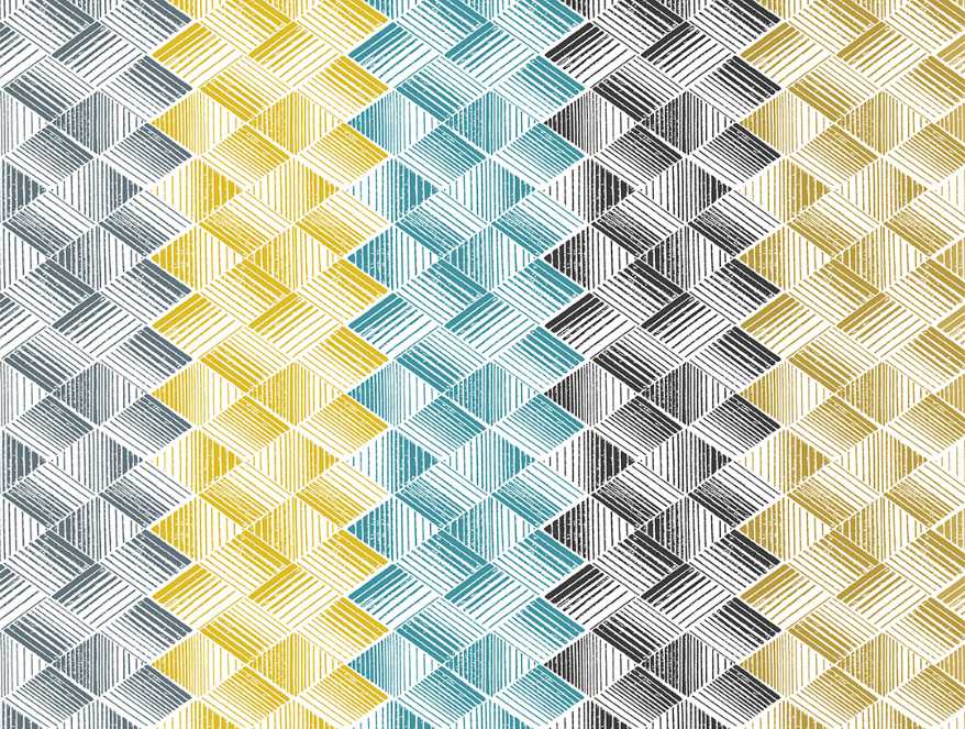 Geometric Teal - Blue 100% Cotton Single Bedsheet - Atrium By Spaces