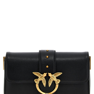 Pinko Mini Love Slouchy Shoulder Bag