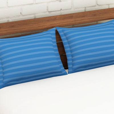Solid Sky Blue - Light Blue 100% Cotton Pillow Cover - Skyrise By Spaces