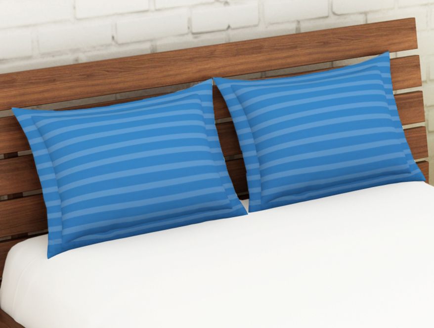 Solid Sky Blue - Light Blue 100% Cotton Pillow Cover - Skyrise By Spaces