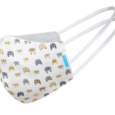 Welspun 2Ply Reusable Face Mask 100% Cotton Face Mask-Yellow/Grey/Tea