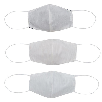 Welspun 2Ply Reusable Face Mask 100% Cotton Face Mask-Yellow/Grey/Tea