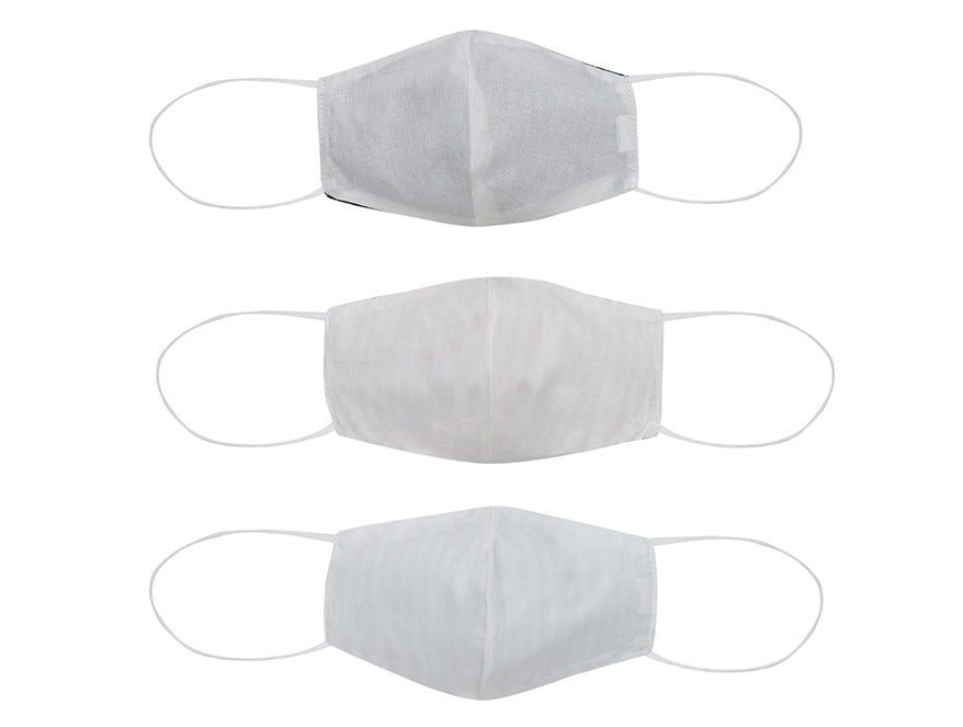 Welspun 2Ply Reusable Face Mask 100% Cotton Face Mask-Yellow/Grey/Tea