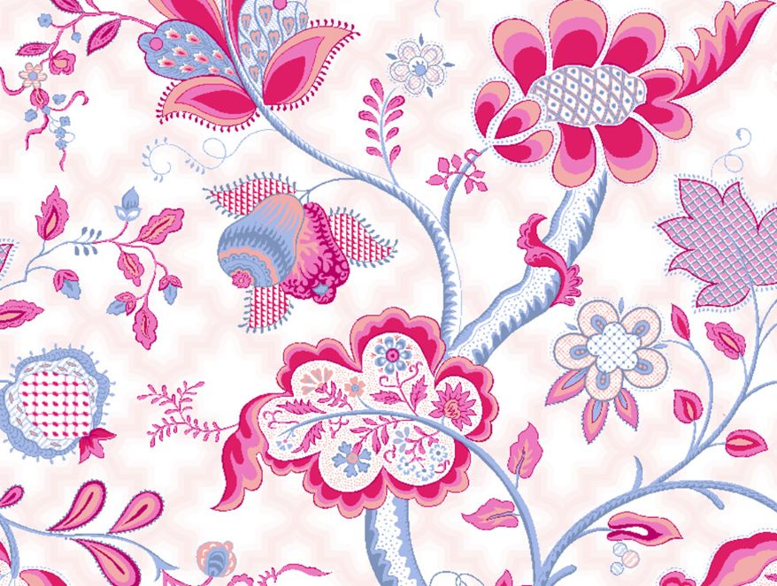 Floral Pink 100% Cotton Queen Fitted Sheet - Atrium By Spaces