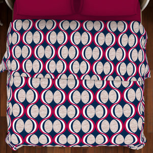 Abstract Pink Polyester Double Quilt / AC Comforter - Value Quilt / AC Comforter By Welspun