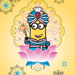 Universal Masala Minions Yellow 100% Cotton Single Bedsheet - By Spaces