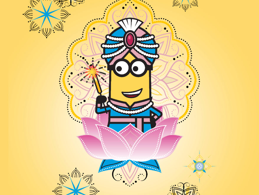 Universal Masala Minions Yellow 100% Cotton Single Bedsheet - By Spaces