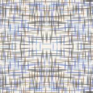 Geometric Ink Blue - Dark Blue 100% Cotton Double Bedsheet - Atrium Plus By Spaces