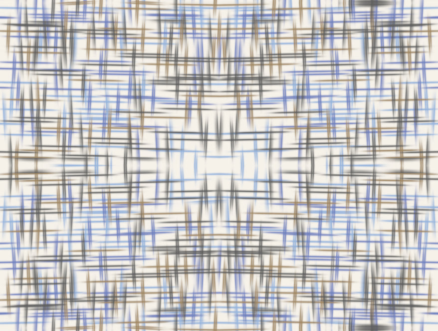 Geometric Ink Blue - Dark Blue 100% Cotton Double Bedsheet - Atrium Plus By Spaces