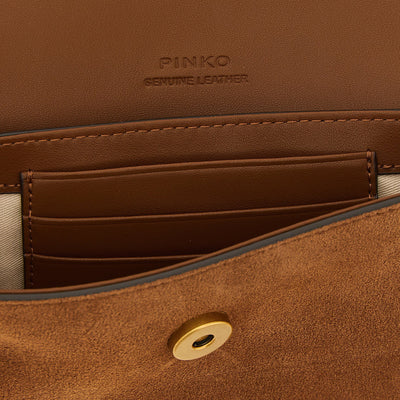 Pinko Saddle Flat Medium Shoulder Bag