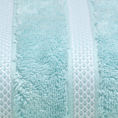 Aqua Green - Light Green 100% Cotton Bath Towel - Hygro By Spaces