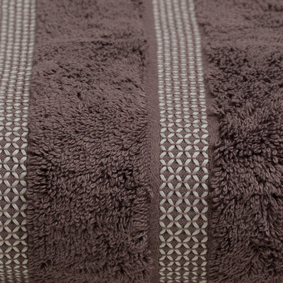 Chocolate - Dark Brown 100% Cotton Bath Towel - Hygro By Spaces