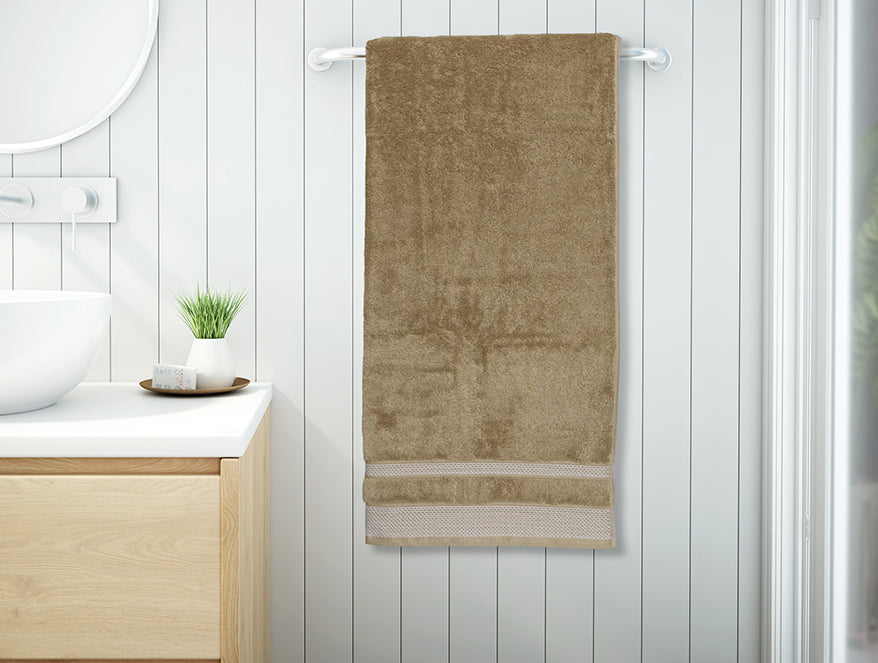 Champagne Gold - Gold 100% Cotton Bath Towel - Hygro By Spaces