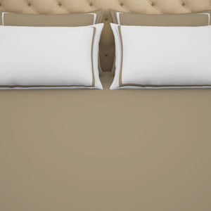 Solid Taupe - Brown 100% Cotton King Size Bedsheet - Hygro By Spaces
