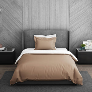 Solid Maple Sugar - Light Brown 100% Cotton Shell Single Quilt / AC Comforter - Hygro By Spaces