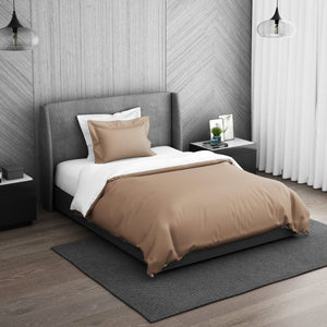 Solid Maple Sugar - Light Brown 100% Cotton Shell Single Quilt / AC Comforter - Hygro By Spaces