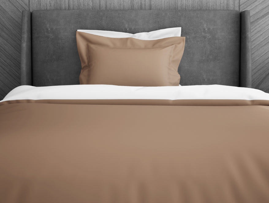 Solid Maple Sugar - Light Brown 100% Cotton Shell Single Quilt / AC Comforter - Hygro By Spaces