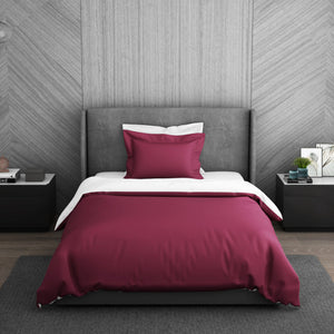 Solid Sangaria - Dark Violet 100% Cotton Shell Single Quilt / AC Comforter - Hygro By Spaces