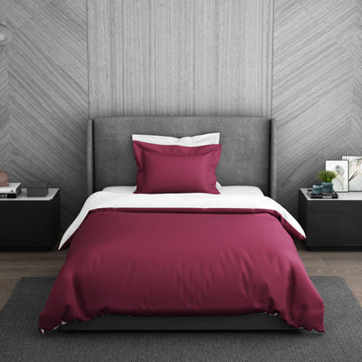 Solid Sangaria - Dark Violet 100% Cotton Shell Single Quilt / AC Comforter - Hygro By Spaces