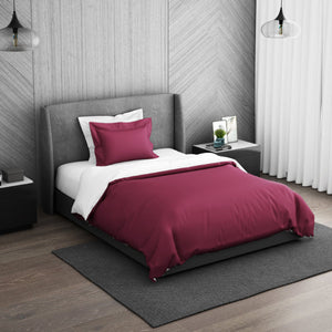 Solid Sangaria - Dark Violet 100% Cotton Shell Single Quilt / AC Comforter - Hygro By Spaces