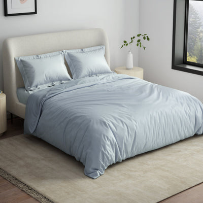 Solid Sky Blue - Light Blue Fleece Blanket - Cushlon By Spaces