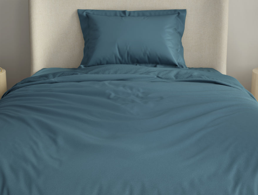 Solid Royal Blue - Blue Blanket Fleece - Cushlon By Spaces