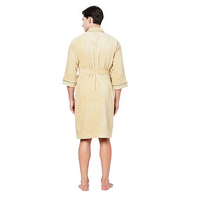 Dark Green/Teal-Dark Blue 1 Piece 100% Cotton Bath Robe - Exotica By Spaces-1054801