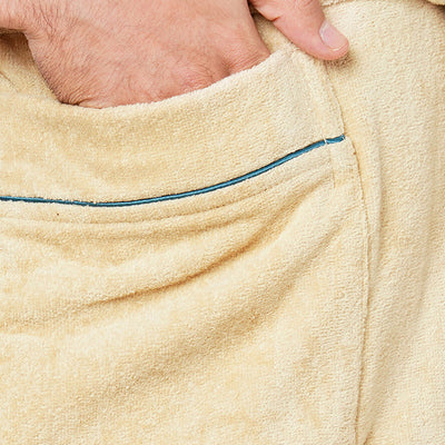 Dark Green/Teal-Dark Blue 1 Piece 100% Cotton Bath Robe - Exotica By Spaces-1054801