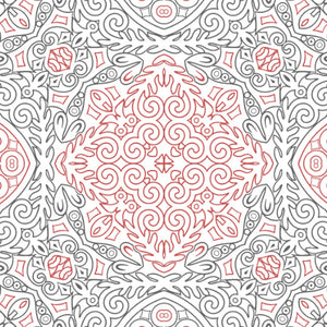 Ornate Orange/Sage Cotton Rich Single Bedsheet - 2-In-1 By Welspun
