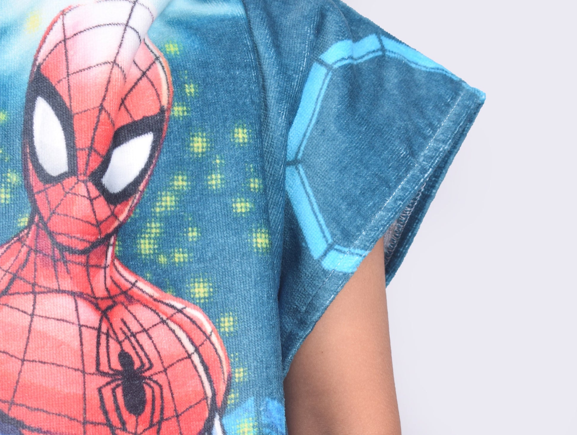 Marvel Spiderman Easy Care Red 100% Cotton Poncho - By Spaces