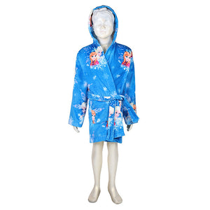 Disney Frozen Easy Care Blue 100% Cotton Small Bath Robe - By Spaces