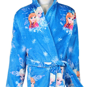 Disney Frozen Easy Care Blue 100% Cotton Small Bath Robe - By Spaces