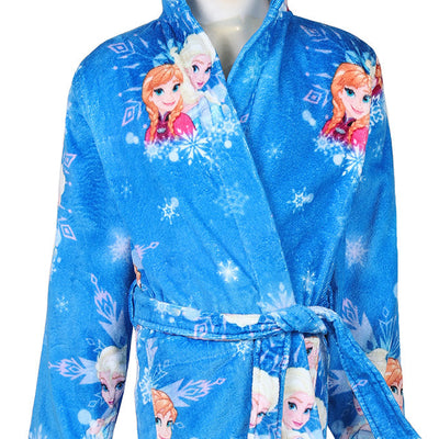 Disney Frozen Easy Care Blue 100% Cotton Small Bath Robe - By Spaces