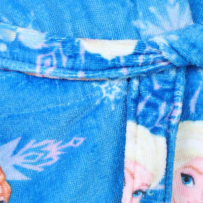 Disney Frozen Easy Care Blue 100% Cotton Small Bath Robe - By Spaces