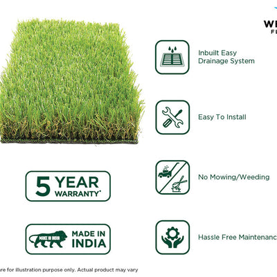 Welspun Grassmats Polypropylene Grass Mat-Green