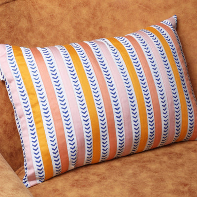 Spun 100% Cotton Cushion Covers Applique Block printed -Mix
